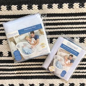 BRAND NEW Halo Mattress Pad & Bassinest Sheets Set
